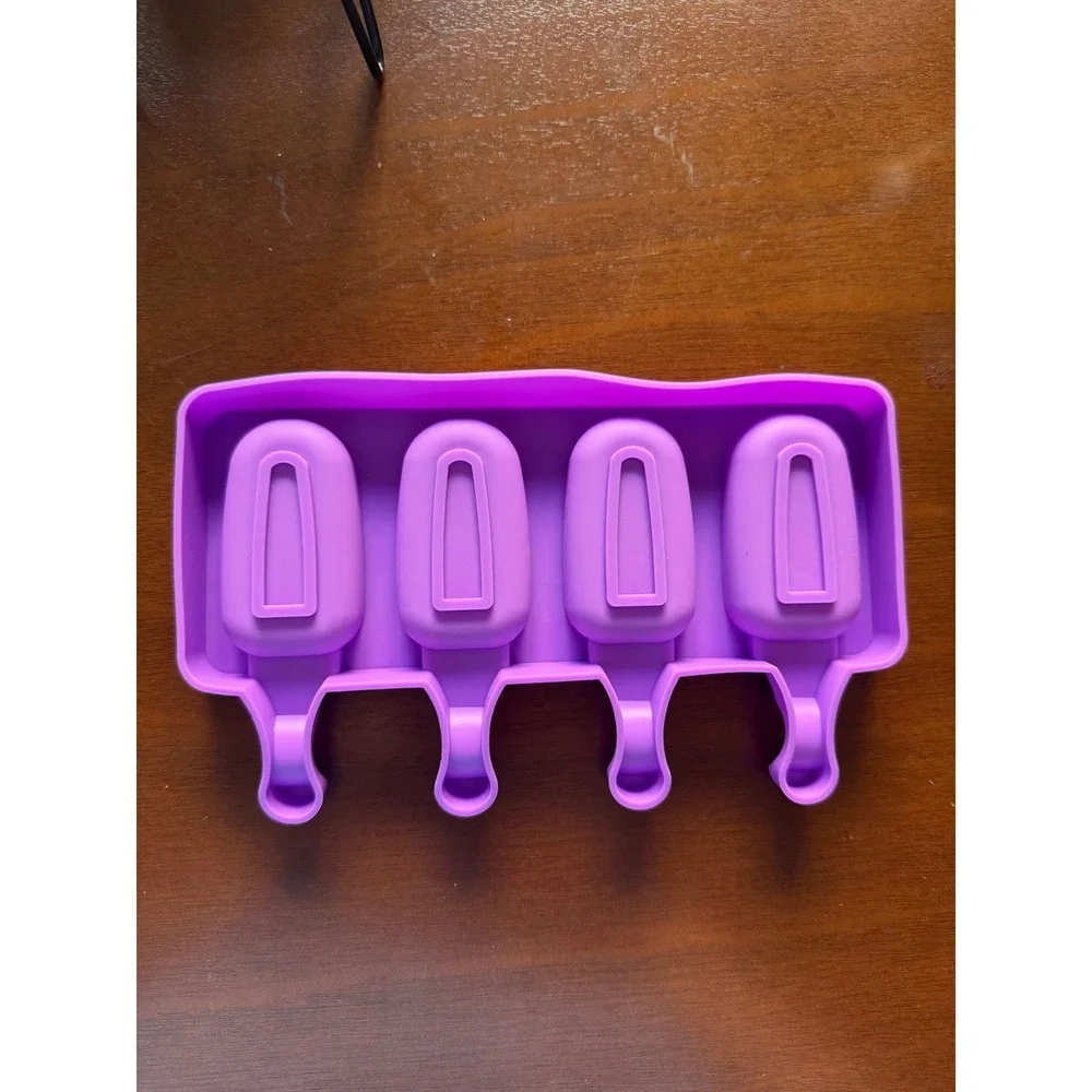 Cake Pop Cakesicle Mold OS Purple Silicone 4-slot Tray